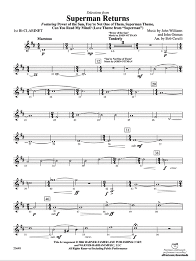 Superman Returns: 1st B-flat Clarinet