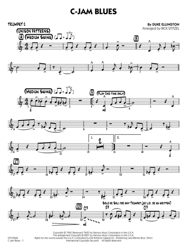 C-Jam Blues (arr. Rick Stitzel) - Trumpet 2