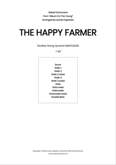 The Happy Farmer (Flexible string quartet/ensemble)