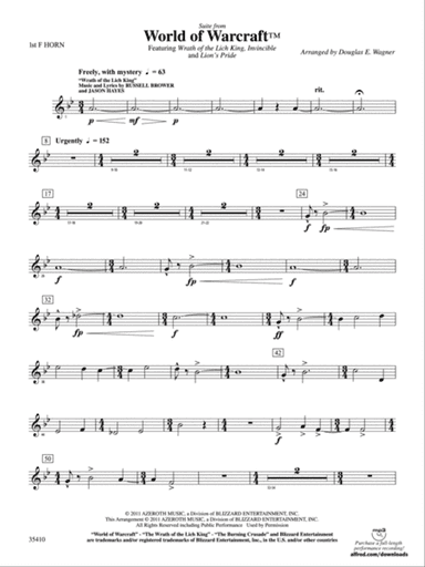 World of Warcraft, Suite from: 1st F Horn