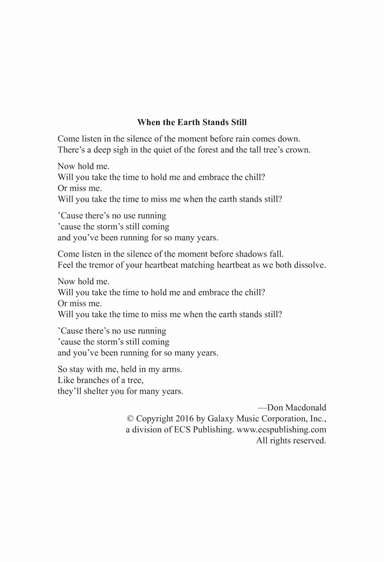 When the Earth Stands Still (Downloadable)