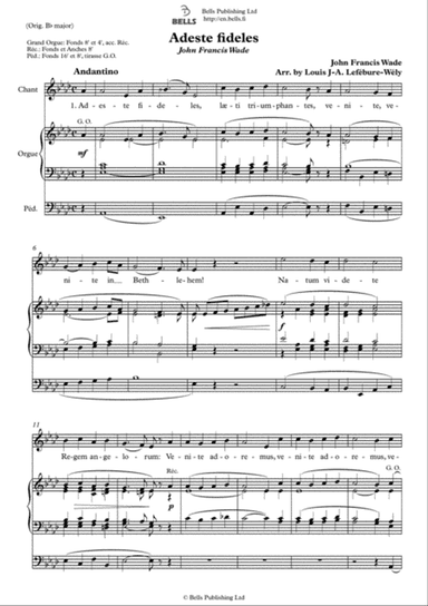Adeste fideles (A-flat Major)