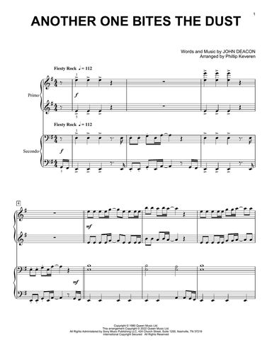 Another One Bites The Dust (arr. Phillip Keveren)