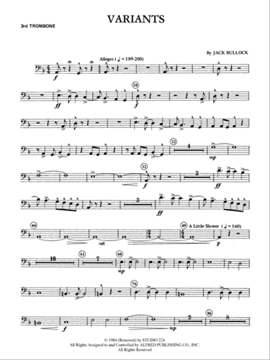 Variants: 3rd Trombone
