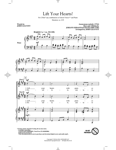 Lift Your Hearts! (arr. John Leavitt)