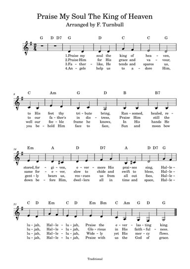 Praise My Soul The King of Heaven