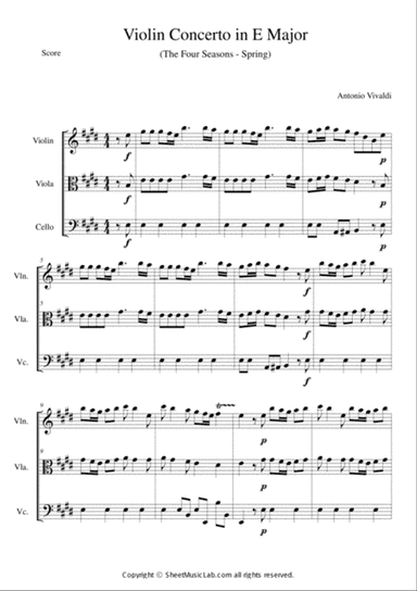 The Four Seasons - Spring 1st Movement Short Version