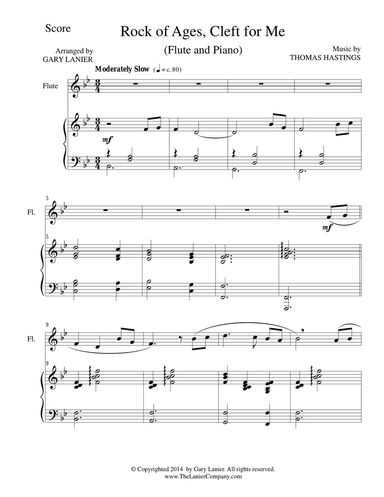 ROCK OF AGES (Flute/Piano and Flute Part)