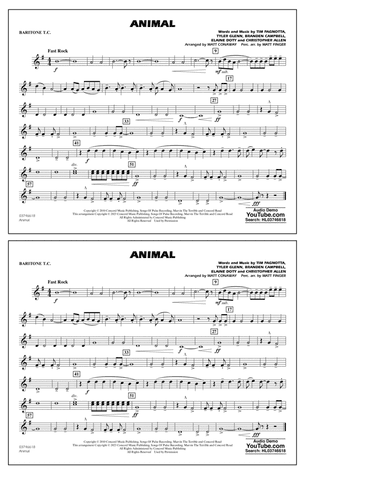Animal (arr. Matt Conaway) - Baritone T.C.