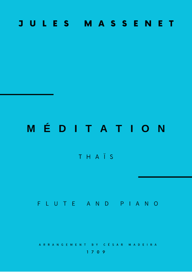 Meditation from Thais - Flute and Piano (Full Score and Parts)