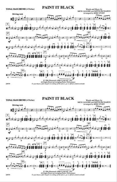 Paint It Black: Tonal Bass Drum
