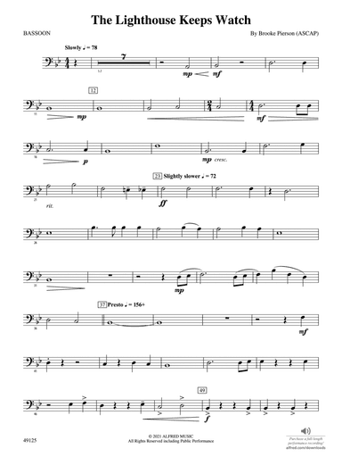 The Lighthouse Keeps Watch: Bassoon
