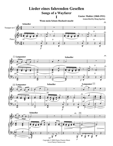 Songs of a Wayfarer for Trumpet & Piano