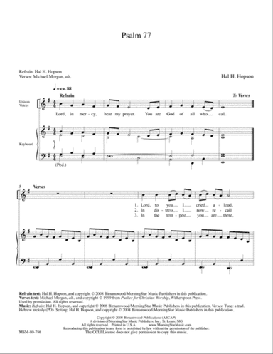 Psalm 77 (Downloadable)