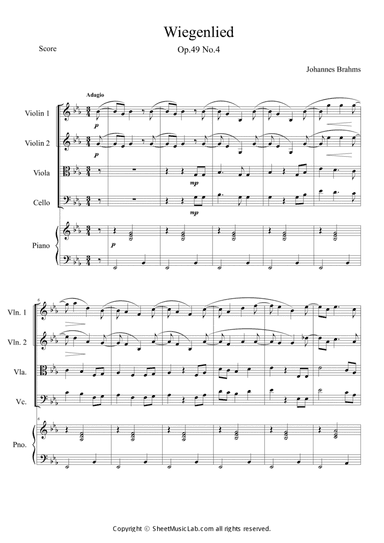 Wiegenlied Op.49, No.4 Lullaby