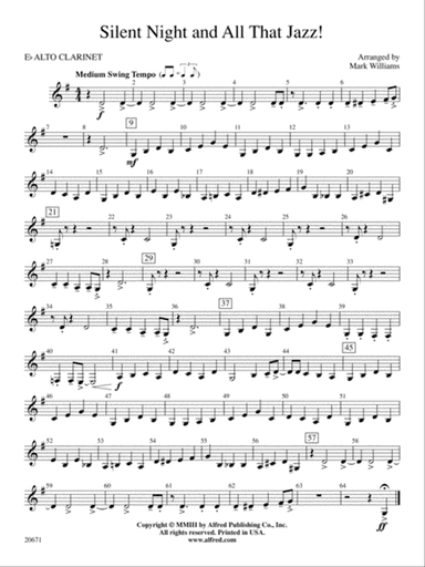 Silent Night & All That Jazz!: E-flat Alto Clarinet