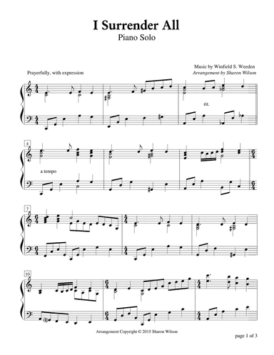 I Surrender All