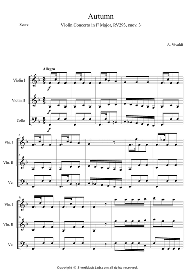 The Four Seasons: Autumn 3rd Movement