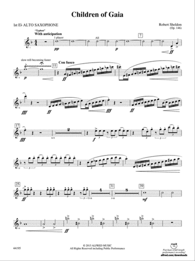 Children of Gaia: E-flat Alto Saxophone