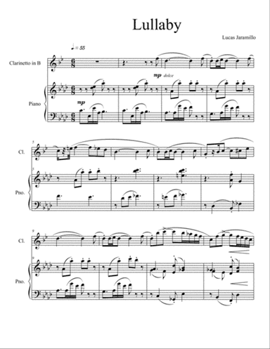 Lullaby for Clarinet and Piano