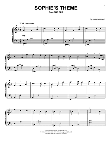 Sophie's Theme (from The BFG)