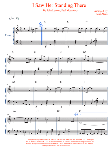 I Saw Her Standing There