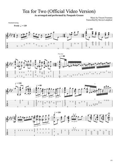 Pasquale Grasso - Tea for Two ("Official Video" Version)