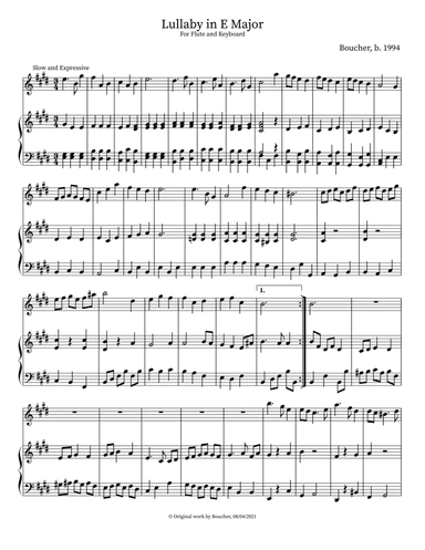 Lullaby in E Major