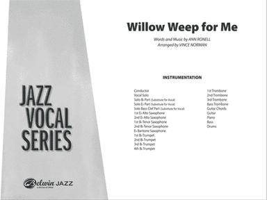 Willow Weep for Me: Score