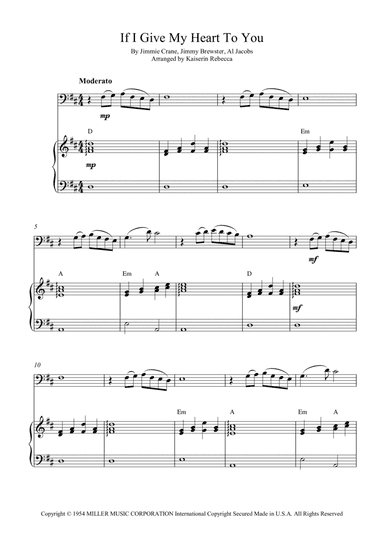 If I Give My Heart To You