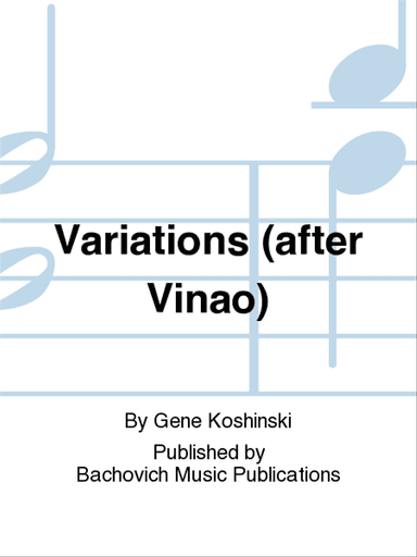 Variations (after Vinao)