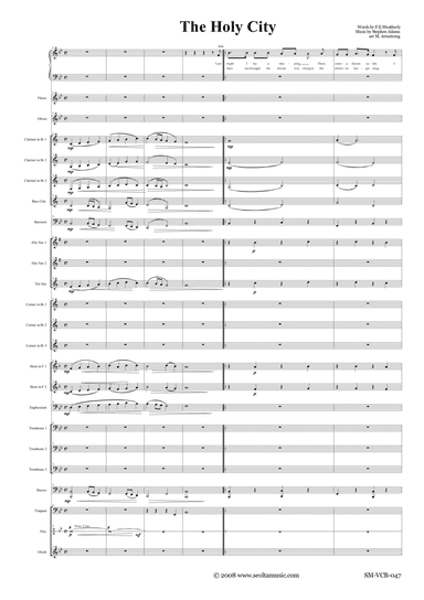 The Holy City for solo voice, choir, and concert band