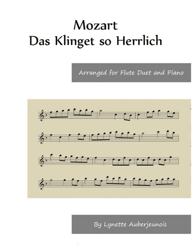 Das Klinget so Herrlich - Flute Duet and Piano