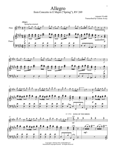 Allegro I, RV 269 ("Spring")