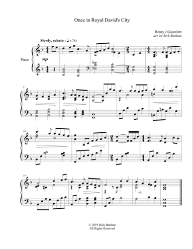 Once In Royal David's City