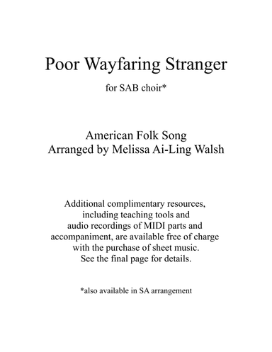 Poor Wayfaring Stranger