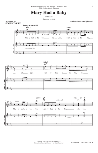 Mary Had A Baby (arr. Stacey V. Gibbs)