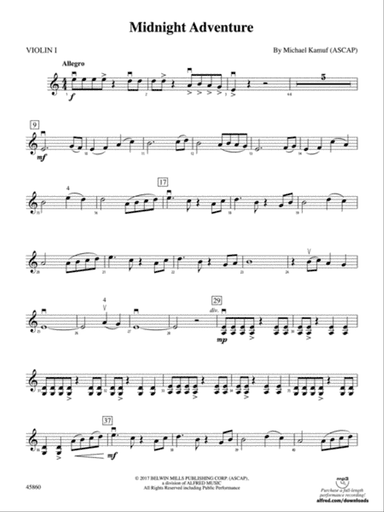 Midnight Adventure: 1st Violin