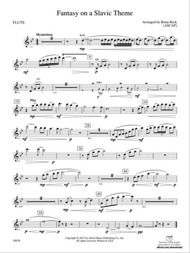 Fantasy on a Slavic Theme: Flute