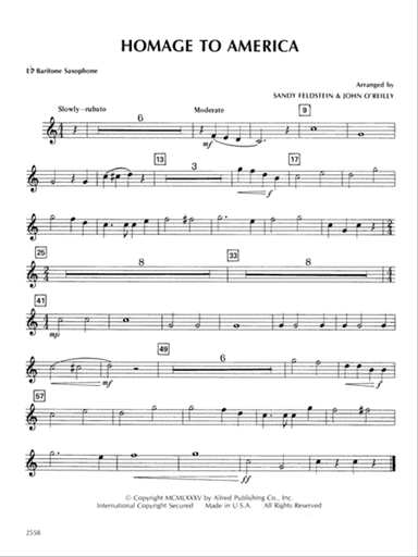 Homage to America: E-flat Baritone Saxophone