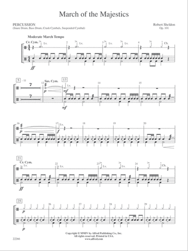 March of the Majestics: 1st Percussion