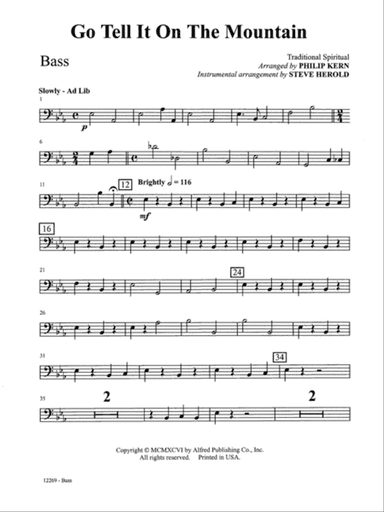 Go Tell It on the Mountain: String Bass