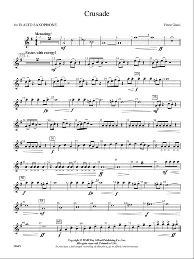 Crusade: E-flat Alto Saxophone