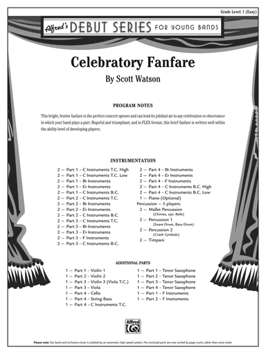 Celebratory Fanfare: Score