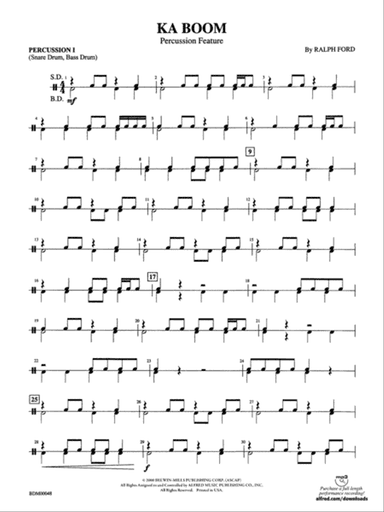 Ka Boom: 1st Percussion