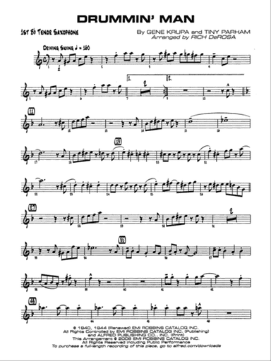 Drummin' Man: B-flat Tenor Saxophone