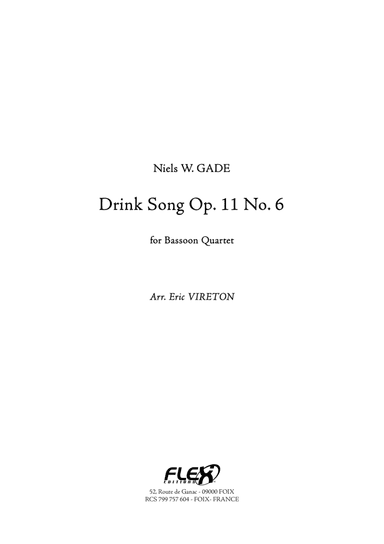 Drink Song Op. 11 No. 6