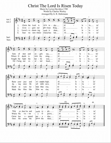 Christ The Lord Is Risen Today