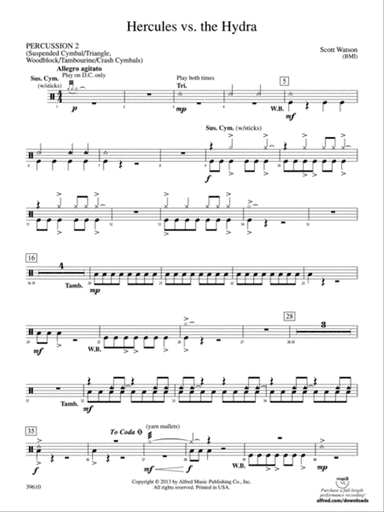 Hercules vs. the Hydra: 2nd Percussion