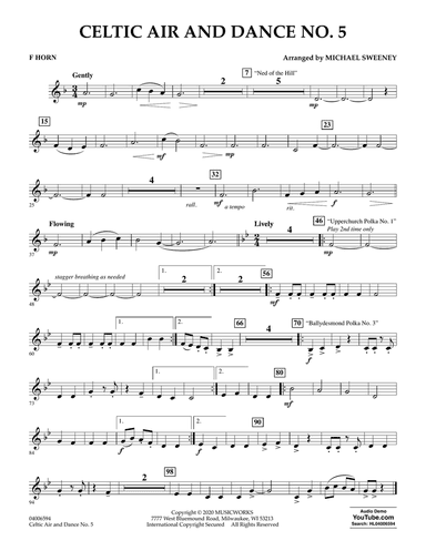 Celtic Air and Dance No. 5 - F Horn